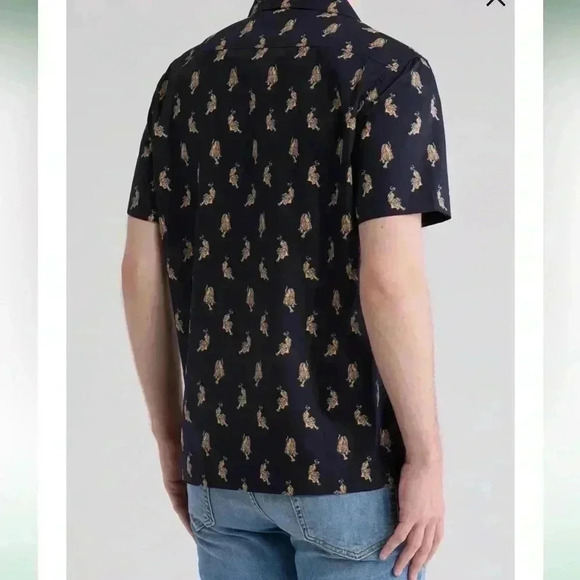 ✨Public Art size large button down black tiger - Picture 2 of 8